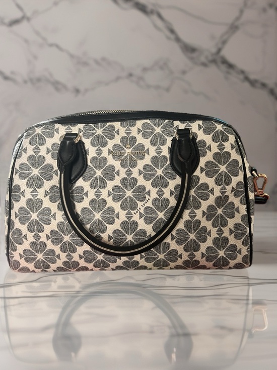 kate spade Handbags - kate spade Black & White Floral Dome Satchel with Top Handles